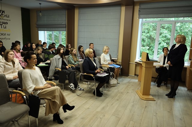 Виступ керівника проєкту «Посилення психологічної стійкості та благополуччя університетів України у воєнний і повоєнний час» проф. Ірини ЗАДОРОЖНОЇ